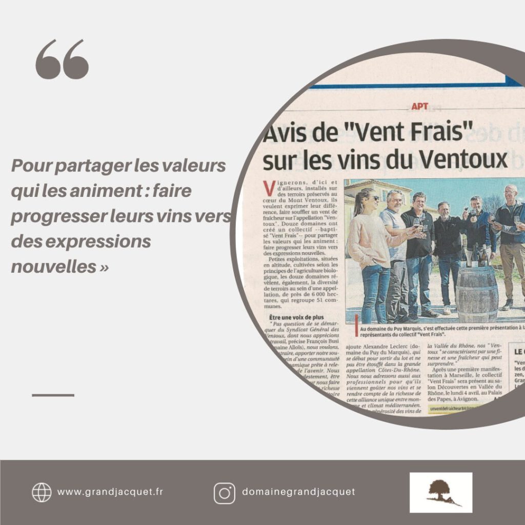 Le collectif "Vent Frais"